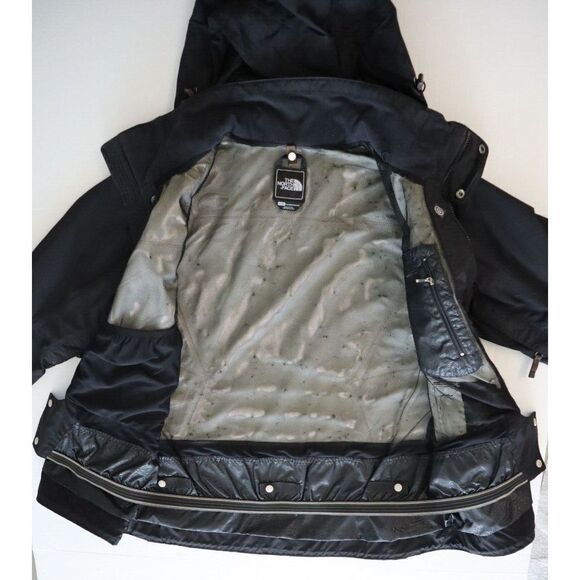 The North Face Women Sz L Black HyVent Removable Hood Snow Ski Jacket - Picture 14 of 16